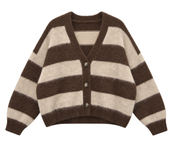Cardigan rayé de la sélection Boutique Giu